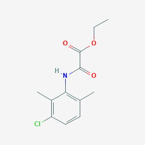 molecular formula C12H14ClNO3 B12249813 Ethyl [(3-chloro-2,6-dimethylphenyl)carbamoyl]formate 