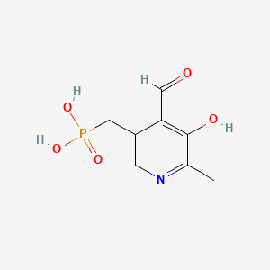 molecular formula C8H10NO5P B1224983 Pyridoxal 5'-methylenephosphonate CAS No. 26210-18-4