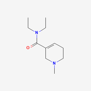 molecular formula C11H20N2O B1224987 1-Methyl-1,2,5,6-tetrahydropyridine-3-(N,N-diethylcarboxamide) CAS No. 26070-52-0