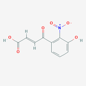 molecular formula C10H7NO6 B122500 (2E)-4-(3-Hydroxy-2-nitrophenyl)-4-oxo-2-butenoic Acid CAS No. 224044-66-0
