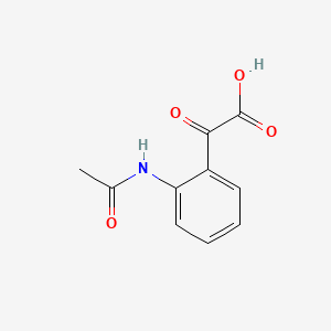 molecular formula C10H9NO4 B1225000 [2-(乙酰氨基)苯基](氧代)乙酸 CAS No. 32375-61-4