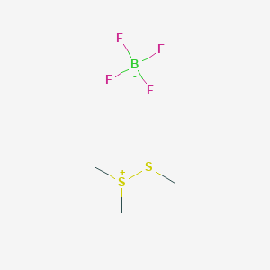 molecular formula C3H9BF4S2 B1225016 Dimethyl(methylthio)sulfonium tetrafluoroborate CAS No. 5799-67-7