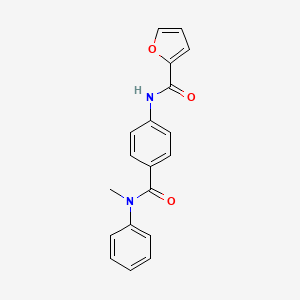 molecular formula C19H16N2O3 B1225053 N-[4-[(N-methylanilino)-oxomethyl]phenyl]-2-furancarboxamide 