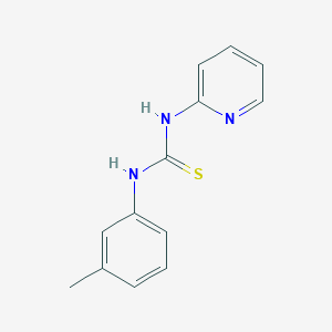 molecular formula C13H13N3S B1225072 1-(3-Methylphenyl)-3-(2-pyridinyl)thiourea 