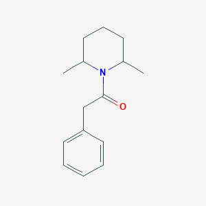 molecular formula C15H21NO B1225082 1-(2,6-Dimethyl-1-piperidinyl)-2-phenylethanone CAS No. 5268-12-2