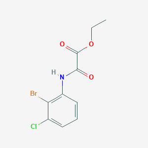 molecular formula C10H9BrClNO3 B12250970 Ethyl [(2-bromo-3-chlorophenyl)carbamoyl]formate 