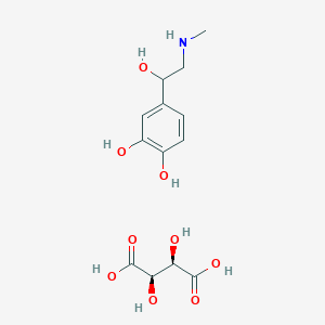 molecular formula C13H19NO9 B012251 (+-)-4-(1-Hydroxy-2-(methylamino)ethyl)-1,2-benzenediol CAS No. 19947-47-8