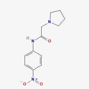 molecular formula C12H15N3O3 B1225119 N-(4-硝基苯基)-2-(1-吡咯烷基)乙酰胺 CAS No. 708285-68-1