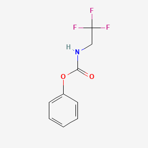 molecular formula C9H8F3NO2 B12251482 phenyl N-(2,2,2-trifluoroethyl)carbamate 