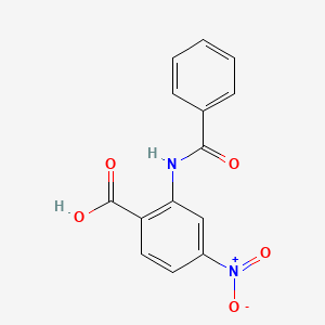 molecular formula C14H10N2O5 B1225151 2-(Benzoylamino)-4-nitrobenzoic acid 