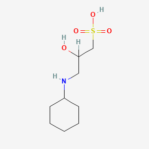molecular formula C9H19NO4S B1225162 3-(环己氨基)-2-羟基-1-丙磺酸 CAS No. 73463-39-5