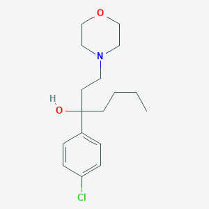 molecular formula C17H26ClNO2 B1225170 3-(4-Chlorophenyl)-1-(4-morpholinyl)-3-heptanol 