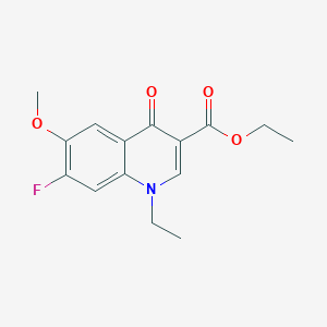 molecular formula C15H16FNO4 B12251928 Ethyl 1-ethyl-7-fluoro-6-methoxy-4-oxo-1,4-dihydroquinoline-3-carboxylate 