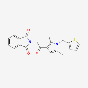 molecular formula C21H18N2O3S B1225215 2-[2-[2,5-二甲基-1-(噻吩-2-基甲基)-3-吡咯基]-2-氧代乙基]异吲哚-1,3-二酮 