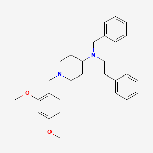 molecular formula C29H36N2O2 B1225237 1-[(2,4-二甲氧基苯基)甲基]-N-(2-苯乙基)-N-(苯甲基)-4-哌啶胺 