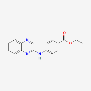 4-(2-Quinoxalinylamino)benzoic acid ethyl ester
