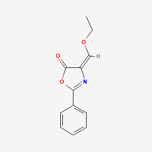 molecular formula C12H11NO3 B1225280 4-Ethoxymethylene-2-phenyl-2-oxazolin-5-one CAS No. 57784-65-3