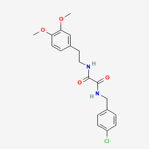 molecular formula C19H21ClN2O4 B1225284 N'-[(4-chlorophenyl)methyl]-N-[2-(3,4-dimethoxyphenyl)ethyl]oxamide 