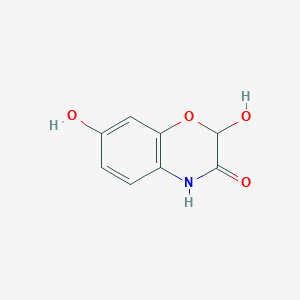 molecular formula C8H7NO4 B122531 2,7-二羟基-2H-1,4-苯并恶唑-3(4H)-酮 CAS No. 69804-59-7