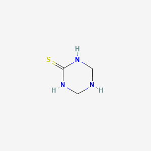 molecular formula C3H7N3S B1225330 1,3,5-三嗪烷-2-硫酮 CAS No. 22052-04-6