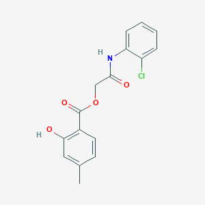 2-Hydroxy-4-methylbenzoic acid [2-(2-chloroanilino)-2-oxoethyl] ester