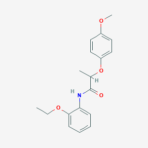 molecular formula C18H21NO4 B1225451 N-(2-ethoxyphenyl)-2-(4-methoxyphenoxy)propanamide 