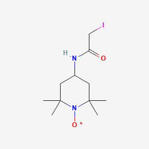 molecular formula C11H20IN2O2 B1225492 N-(1-氧基-2,2,6,6-四甲基-4-哌啶基)碘乙酰胺 CAS No. 25713-24-0