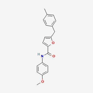 molecular formula C20H19NO3 B1225518 N-(4-methoxyphenyl)-5-[(4-methylphenyl)methyl]-2-furancarboxamide CAS No. 6120-80-5