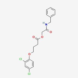 molecular formula C19H19Cl2NO4 B1225541 4-(2,4-Dichlorophenoxy)butanoic acid [2-oxo-2-[(phenylmethyl)amino]ethyl] ester 