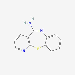 molecular formula C12H9N3S B12255413 Pyrido[2,3-b][1,5]benzothiazepin-5-amine 