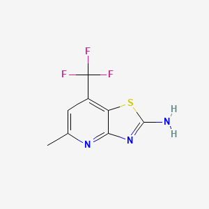 5-Methyl-7-(trifluoromethyl)-[1,3]thiazolo[4,5-b]pyridin-2-amine