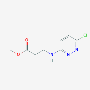 molecular formula C8H10ClN3O2 B12255437 Methyl 3-[(6-chloropyridazin-3-yl)amino]propanoate 