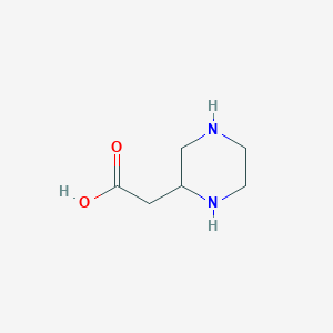 molecular formula C6H12N2O2 B122557 2-Piperazineacetic acid CAS No. 14566-74-6