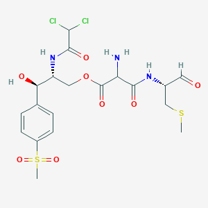molecular formula C19H25Cl2N3O8S2 B1225577 Thiamphenicol glycinate acetylcysteinate CAS No. 75639-30-4