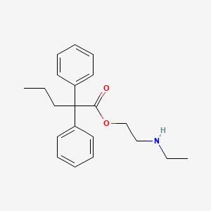 B1225578 2-(Ethylamino)ethyl 2,2-diphenylpentanoate CAS No. 13062-02-7