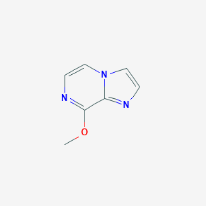 molecular formula C7H7N3O B122559 8-甲氧基咪唑并[1,2-A]吡嗪 CAS No. 142744-37-4