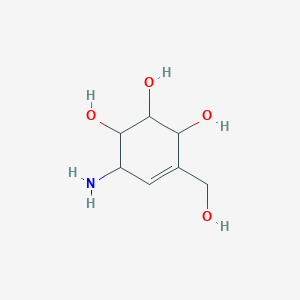 6-Amino-4-(hydroxymethyl)cyclohex-4-ene-1,2,3-triol