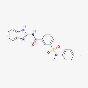 N-(1H-benzimidazol-2-yl)-3-[methyl-(4-methylphenyl)sulfamoyl]benzamide