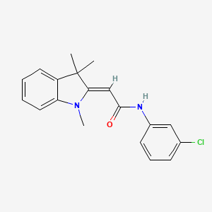 (2Z)-N-(3-chlorophenyl)-2-(1,3,3-trimethylindol-2-ylidene)acetamide