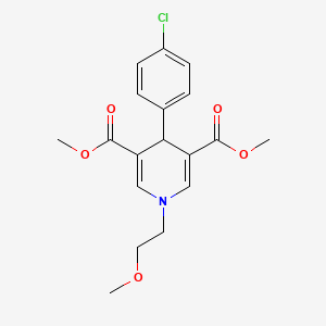 4-(4-chlorophenyl)-1-(2-methoxyethyl)-4H-pyridine-3,5-dicarboxylic acid dimethyl ester