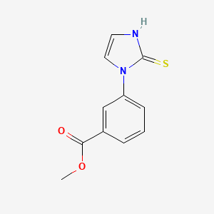 molecular formula C11H10N2O2S B12256471 methyl 3-(2-sulfanylidene-2,3-dihydro-1H-imidazol-1-yl)benzoate 