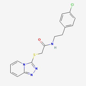 N-[2-(4-chlorophenyl)ethyl]-2-([1,2,4]triazolo[4,3-a]pyridin-3-ylthio)acetamide