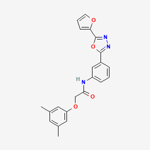 2-(3,5-dimethylphenoxy)-N-[3-[5-(2-furanyl)-1,3,4-oxadiazol-2-yl]phenyl]acetamide