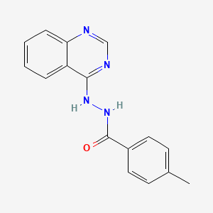 molecular formula C16H14N4O B1225655 4-methyl-N'-(4-quinazolinyl)benzohydrazide 