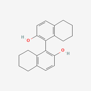 molecular formula C20H22O2 B1225680 (S)-(-)-5,5',6,6',7,7',8,8'-Octahydro-1,1'-bi-2-naphthol CAS No. 65355-00-2