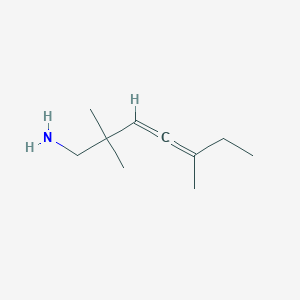 molecular formula C10H19N B122576 2,2,5-Trimethylhepta-3,4-dien-1-amine CAS No. 155904-84-0