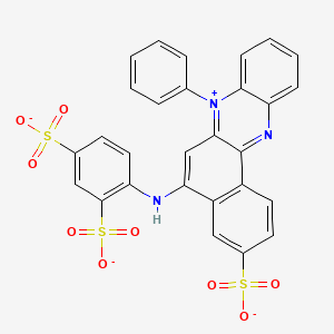 molecular formula C28H17N3O9S3-2 B1225767 azocarmine B(2-) 