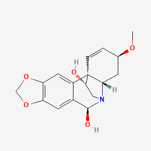 molecular formula C17H19NO5 B1225769 Hemanthidine CAS No. 466-73-9