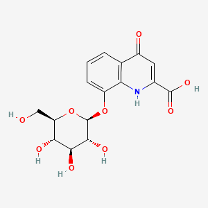 molecular formula C16H17NO9 B1225778 Xanthurenic acid 8-O-glucoside CAS No. 97451-32-6
