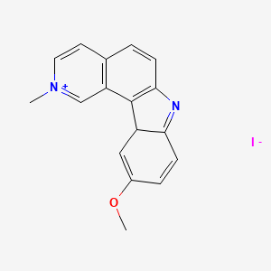 molecular formula C17H15IN2O B1225781 10-Methoxy-2-methyl-7H-pyrido(4,3-c)carbazolium CAS No. 62099-82-5